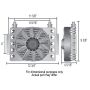 Derale 15450 15 Row Atomic Cool Plate & Fin Remote Engine Oil Cooler Kit, -8AN