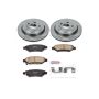 PowerStop KOE3072 OE Stock Replacement Low-Dust Ceramic Brake Pad and Rotor Kit