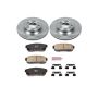 PowerStop KOE3146 OE Stock Replacement Low-Dust Ceramic Brake Pad and Rotor Kit