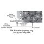 Derale 15500 16 Pass Electra-Cool Remote Engine Oil Cooler Kit, -8AN Inlets