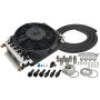 Derale 15500 16 Pass Electra-Cool Remote Engine Oil Cooler Kit, -8AN Inlets