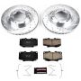 PowerStop K1154 Z23 Daily Driver Carbon-Fiber Ceramic Brake Pad and Drilled & Slotted Rotor Kit