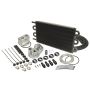 Derale 15551 6 Pass Series 7000 Alum/Copper Universal Engine Oil Cooler Kit, Spin On Adapter
