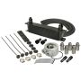 Derale 15602 10 Row Series 10000 Stack Plate Universal Engine Oil Cooler Kit Sandwich Adapter