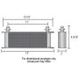 Derale 15603 10 Row Series 10000 Stack Plate GM V8 Engine Oil Cooler Kit, Sandwich Adapter