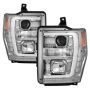 SPYDER 5084699 Projector Headlights - Version 2 - Light Bar DRL - Chrome