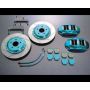 Project Mu FS44S-H108 Forged Slim Front Caliper Kit Acura Integra Type R (DC5) 4POT 4PAD 332x28mm Rotor
