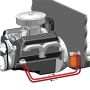 Derale 15780 Single Mount Univ Oil Fltr Reloc Kit, 1/2