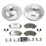 PowerStop K7891-26 Z26 Street Performance Ceramic Brake Pad and Drilled & Slotted Rotor Kit