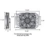 Derale 15800 16 Pass Electra-Cool Remote Fluid Cooler, -8AN