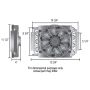 Derale 15820 8 Pass Electra-Cool Remote Cooler, -8AN Inlets