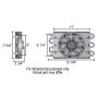 Derale 15830 6 Pass Econo-Cool Remote Fluid Cooler, 1/2
