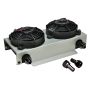 Derale 15840 19 Row Hyper-Cool Dual Cool Remote Fluid Cooler, -8AN