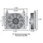 Derale 15850 13 Row Atomic-Cool Remote Plate & Fin Replacement Oil Cooler, -8AN