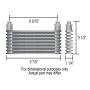 Derale 15851 13 Row Atomic-Cool Plate & Fin Replacement Oil Cooler, -8AN