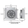 Derale 15876 40 Row Hyper-Cool Extreme Remote Fluid Cooler, -12AN