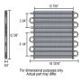 Derale 15902 4 & 6 Pass Dual Circuit Tube&Fin Cooler, 11/32