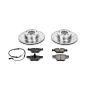 PowerStop K4590 Z23 Daily Driver Carbon-Fiber Ceramic Brake Pad and Drilled & Slotted Rotor Kit