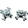 Kuryakyn 6278 Replacement Zombie Grip Emblems With Throttle Boss Chrome