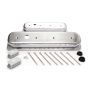 RACING POWER CO-PACKAGED RPCR6136-1 SBC Alum Short Center Bolt V/C Plain Polished