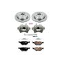 PowerStop KCOE2970 OE Stock Replacement Low-Dust Ceramic Brake Pad, Rotor and Caliper Kit