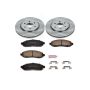 PowerStop KOE142 OE Stock Replacement Low-Dust Ceramic Brake Pad and Rotor Kit