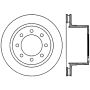 StopTech Power Slot 06-08 Dodge Ram 1500 / 03-08 Ram 2500/3500 All Rear Right Slotted CRYO Rotor