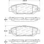Stoptech 308.06130 Street Brake Pads - Rear