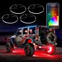 XKGLOW XK-WHEEL-KIT-DM XK Glow Wheel Ring Light Kit w/ Dual-Mode Dash Mount Controller 4PC 15In