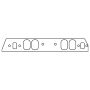 Cometic Gasket C15497-060 Chevrolet MkIV / GM Gen-V/VI Big Block V8 .060in Fiber Intake Manifold Gasket