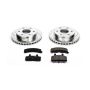 PowerStop K1970 Z23 Daily Driver Carbon-Fiber Ceramic Brake Pad and Drilled & Slotted Rotor Kit