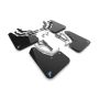 Rally Armor MF117-BAT-BLK-PBL Black Mud Flap/White Logo