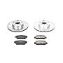 PowerStop K5431 Z23 Daily Driver Carbon-Fiber Ceramic Brake Pad and Drilled & Slotted Rotor Kit