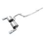 AWE Tuning 3015-32088 Ford Focus RS Touring Edition Cat-back Exhaust- Non-Resonated - Chrome Silver Tips