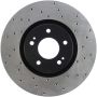 Stoptech 128.46064L 03-06 Mitsubishi Lancer Evo AWD Drilled Left Front Rotor