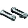 Kuryakyn 6295 Premium Zombie Grips With Throttle Boss Dual Cable Chrome