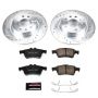 PowerStop K981 Z23 Daily Driver Carbon-Fiber Ceramic Brake Pad and Drilled & Slotted Rotor Kit