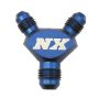 Nitrous Express 16088 8AN x 6AN x 6AN BILLET PURE-FLO Y FITTING (BLUE)