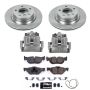 PowerStop KCOE044 OE Stock Replacement Low-Dust Ceramic Brake Pad, Rotor and Caliper Kit
