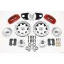 Wilwood 140-10740-DR Dynapro 6 Front Hub Kit 12.19in Drilled Red 62-72 CDP B & E Body-Drum