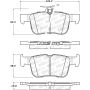 StopTech 13-18 Lincoln MKZ / Ford Fusion Street Select Rear Brake Pads
