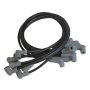 MSD IGNITION MSD31653 8.5MM Spark Plug Wire Set - Black