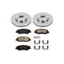 PowerStop KOE4665 OE Stock Replacement Low-Dust Ceramic Brake Pad and Rotor Kit