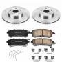 PowerStop KOE7356 OE Stock Replacement Low-Dust Ceramic Brake Pad and Rotor Kit