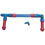 Russell 641160 Performance -8 AN to -8 AN Twist-Lok Holley 4150 Dual Inlet Carb Kit (Red/Blue)