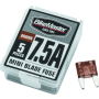 BikeMaster 152443 5Piece 7.5A Replacement Mini Blade Fuse