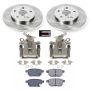 PowerStop KCOE4737 OE Stock Replacement Low-Dust Ceramic Brake Pad, Rotor and Caliper Kit