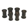 Prothane 7-1004-BL 81-87 GM Rear Spring & Shackle Bushings (w/ 1 3/8in Bushings) - Black