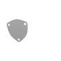 QTP 10300C 3in Bolt-On QTEC 3 Bolt Cover Plate