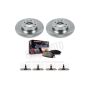 PowerStop KOE2453 OE Stock Replacement Low-Dust Ceramic Brake Pad and Rotor Kit